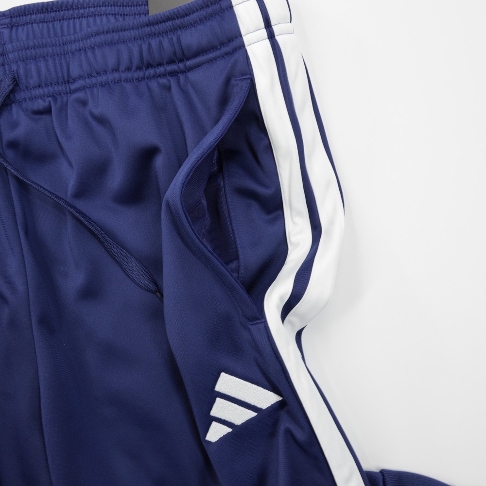 Adidas Men's 3 Stripes Tricot Regular Tapered Lightweight Track‎ Pants Blue M - Picture 10 of 13